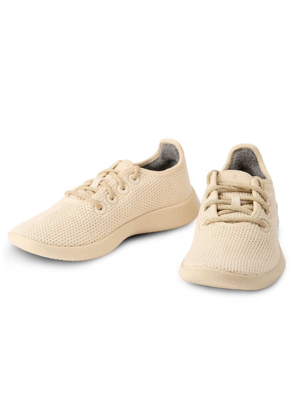 allbirds Men's Knit Lace-Up Sneakers in Light Beige 12
